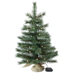 Gartenpirat Kleiner Künstlicher Weihnachtsbaum 60 cm beleuchtet batteriebetrieben