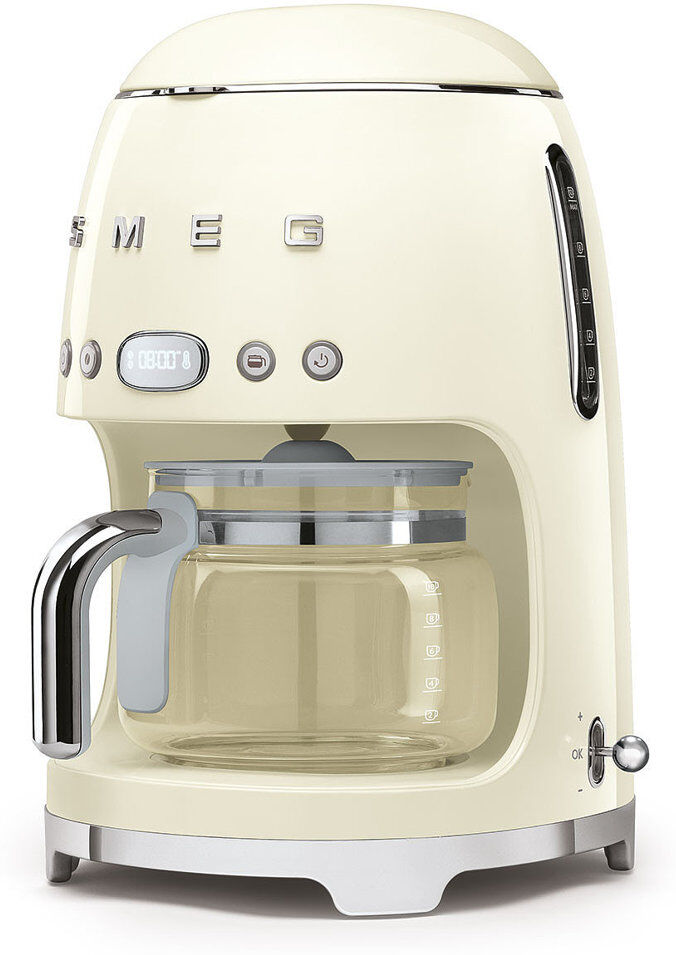 Smeg DCF02 50s Style Retro Drip Filter Coffee Machine Cream 1.4L