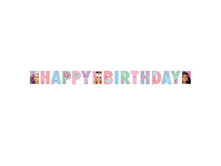 Amscan 9915477 - Barbie Sweet Life Gelukkige Verjaardag Brief Banner Party Decoratie - 1,8 m