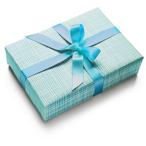 Clairefontaine Geschenkpapier 223870C, Tiny Rolls, Linien, blau / rosa, 35cm x 5m