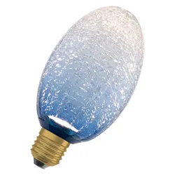 OSRAM DECOR LED Flat Lamp 3,5W 827 E27 Cracked Glass Long Blue nicht dimmbar