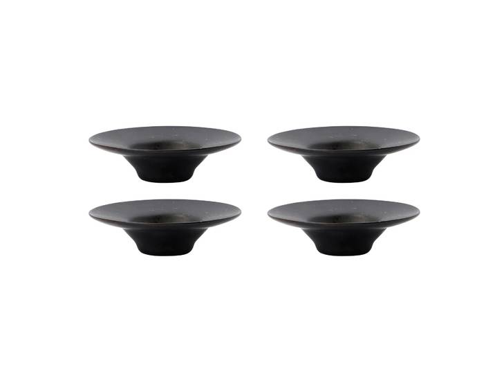 House Doctor Coquetier Pion Lot de 4 Noir-marron