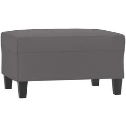 vidaXL Fußhocker Grau 70x55x41 cm Kunstleder