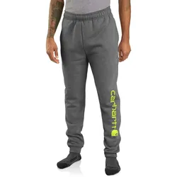 Carhartt Jogginghose mit Logo Druck lockere Sweatpant entspannte Passform 105899 - carbon heather - XL