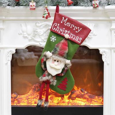 Snug & Styled Christmas Stockings Candy Bag Tree Ornaments Hanging Holiday Decoration Set senior