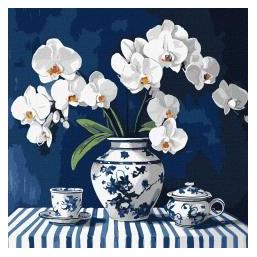 Ideyka Malen nach Zahlen - Orchidee aus Porzellan (59728712)