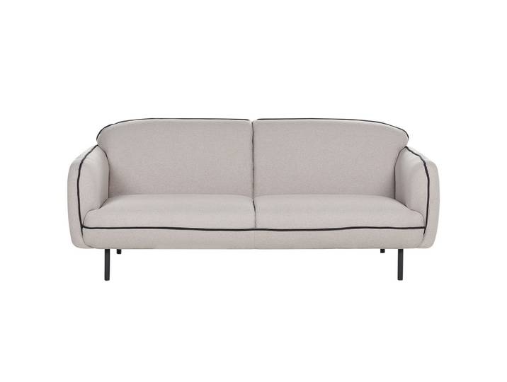 3-SITZER-SOFA hellgrau/schwarz Tonsberg