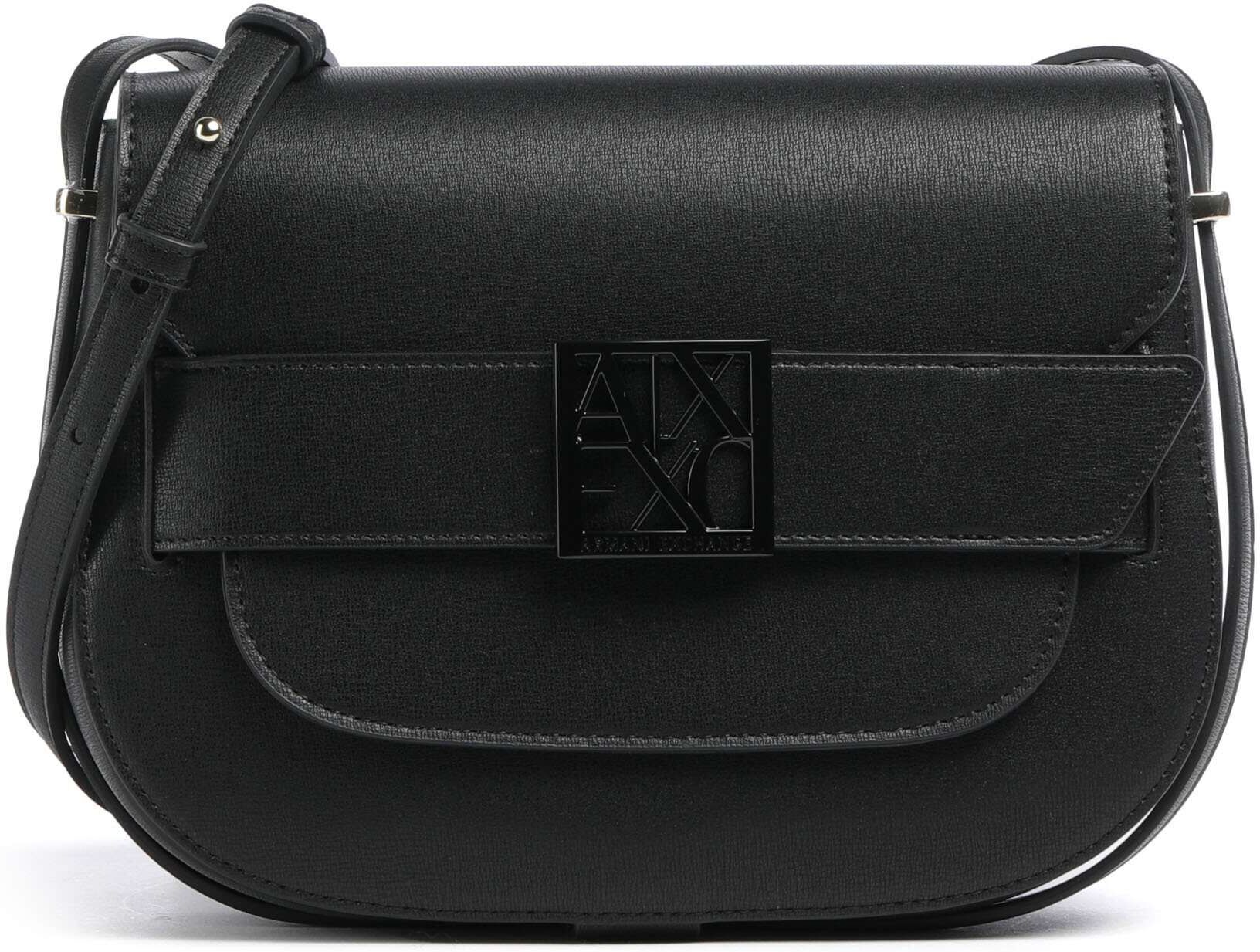 Armani Exchange Susy Umhängetasche aus Leder, schwarz