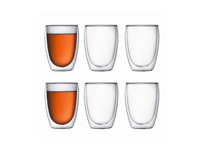 Espressoglas BODUM Bodum Kaffeeglas Pavina 44319 dl, 6 S , transparent, 350ml, 6 Stk., Borosilikatglas, Trinkgefässe, Espressoglas, 6 teilig