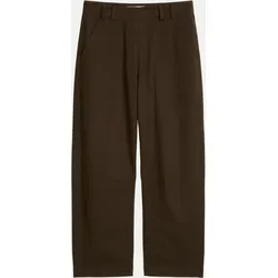 Regular-Fit Hose Mossy earth Braun 34