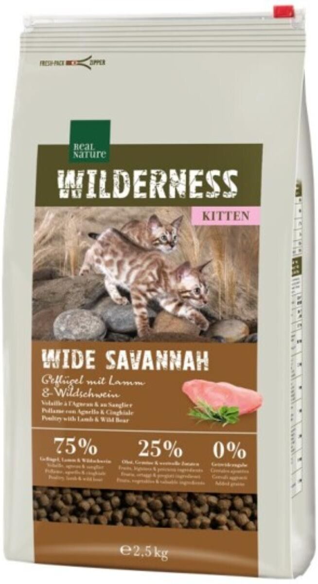 Real Nature Wilderness Cat Kitten Wide Savannah 2.5KG
