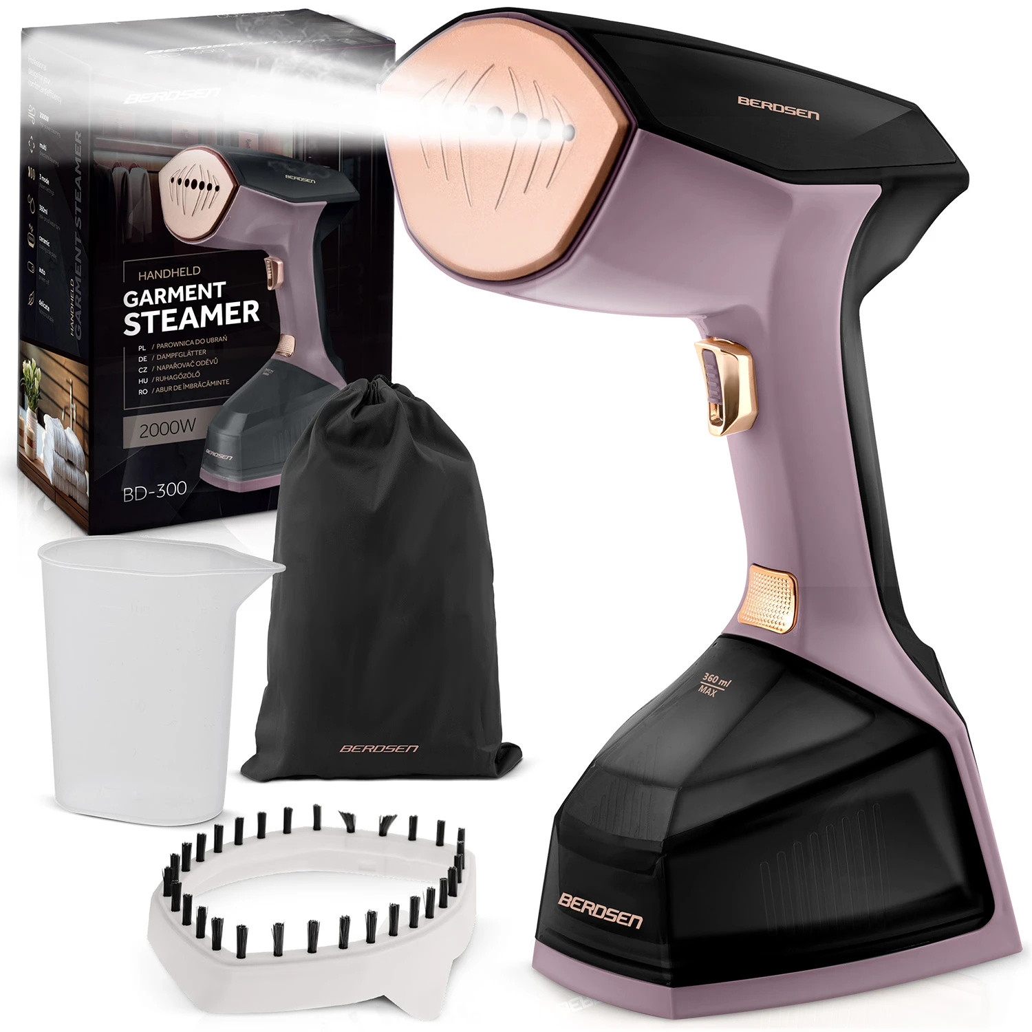Berdsen BD-300 Stoomapparaat voor kleding, 2000 W