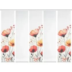 Schmidt Schiebevorhang Prarie 5er Set Polyester Bunt