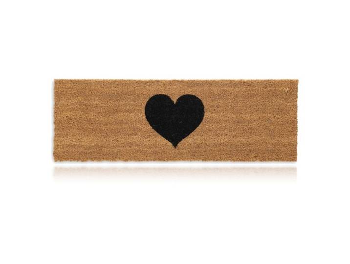 Relaxdays Tapis en coco avec cœur