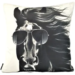 Kissen PFERD JANGO (BH 45x45 cm) - braun - BH 45x45 cm