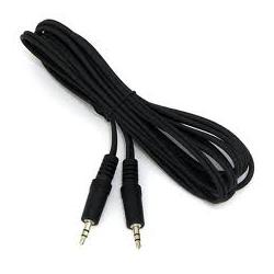 Goobay Audio Verbindungskabel AUX, 3,5 mm stereo, Flachkabel (2.50 m, AUX Kabel) (50449)