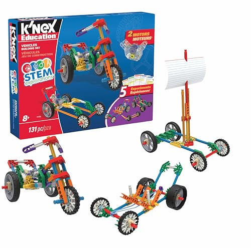 K'Nex 79320 Education STEM Explorations bouwset voor voertuigen met 7 modellen en 131 onderdelen