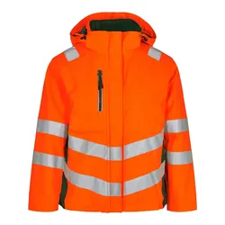 Damen Warnschutz Winterjacke "1943-930" Safety - L - orange/grün