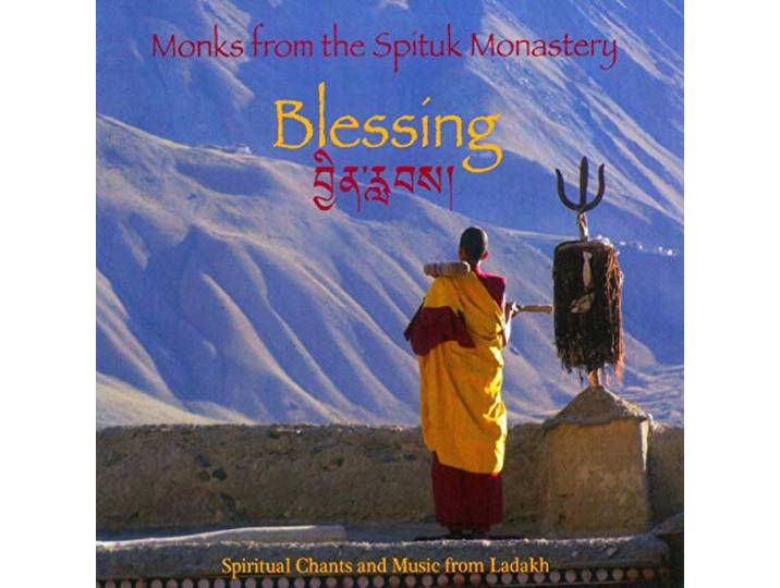 MONKS FROM THE SPITUK MONASTERY : BLESSING