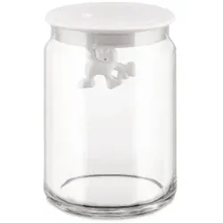 Gianni Vorratsdose Glas 0,7ll weiß H 12cm