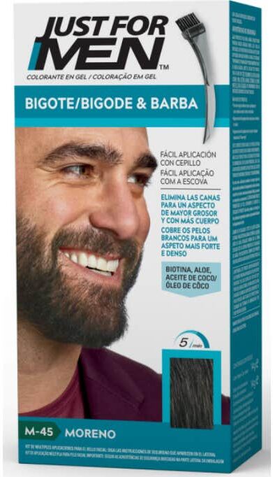 Just For Men gel colorante moreno para bigote y barba 30 ml