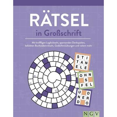 Rätsel in Großschrift für Erwachsene und Senioren, Taschenbuch von , Naumann & Göbel, 978-3-625-19629-7