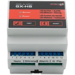 Schabus, Gefahrenmelder, GX-HS Gasmelder netzbetrieben detektiert Methan, Butan, Propan, Ethanol, Kohlendioxid, Kühl