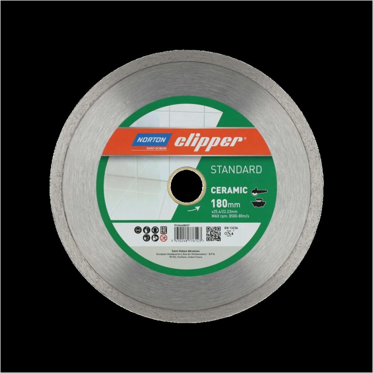Norton Diamantscheibe Standard Ceramic, Durchmesser 180 ; Saint-Gobain (70184608557)