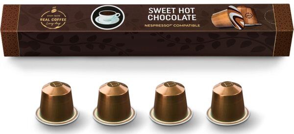 Real Coffee Kakaokapsel Sweet Chocolate, 10 Stk.