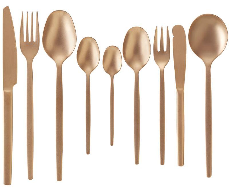 108 tlg. Besteckset ALEX BRONZE, mit bronze, matte PVD Beschichtung, Chromnickelstahl 18/10