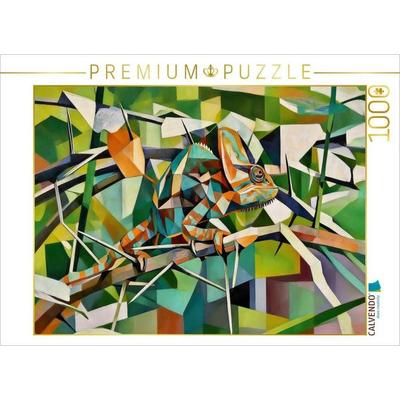 CALVENDO Puzzle Chamäleon | 1000 Teile Lege-Größe 64x48cm Foto-Puzzle für glückliche Stunden