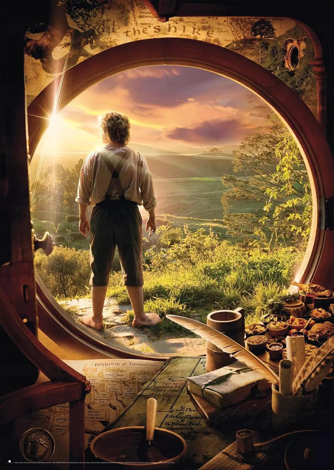 Schmidt Spiele Puzzel De Hobbit - Het verlaten van Bag End 1000 stukjes