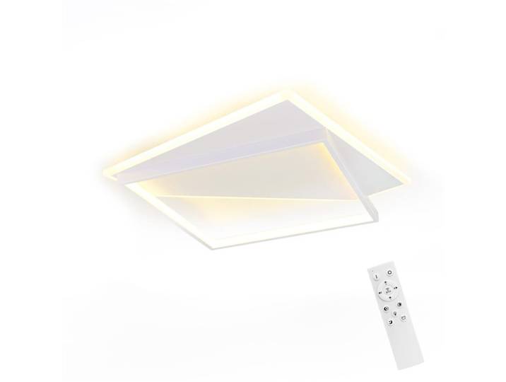 Plafonnier en acrylique blanc 35x35x5.5cm led intensité variable 40w