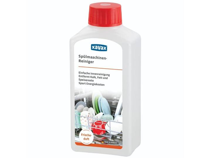 XAVAX Reinigungs-Set Spülmaschinenreiniger Frischeduft, 250 ml, Maschinenpflege , weiß, B:6,3cm H:4,2cm L:14,3cm, Reinigungs-Sets, 250 ml, Reinigungs-Set