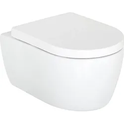 Wand-Tiefspül-WC Seja BxHxT: 365x330x550 mm Spülrandlos Keramik weiß Evenes