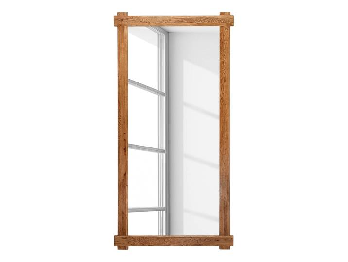 Spiegel Morton 90 x 180 x 4cm Braun Sumpfeiche, massiv
