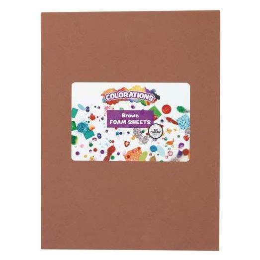 Colorations - Schaumstoffplatten Braun, 10 Stk. (60308212)