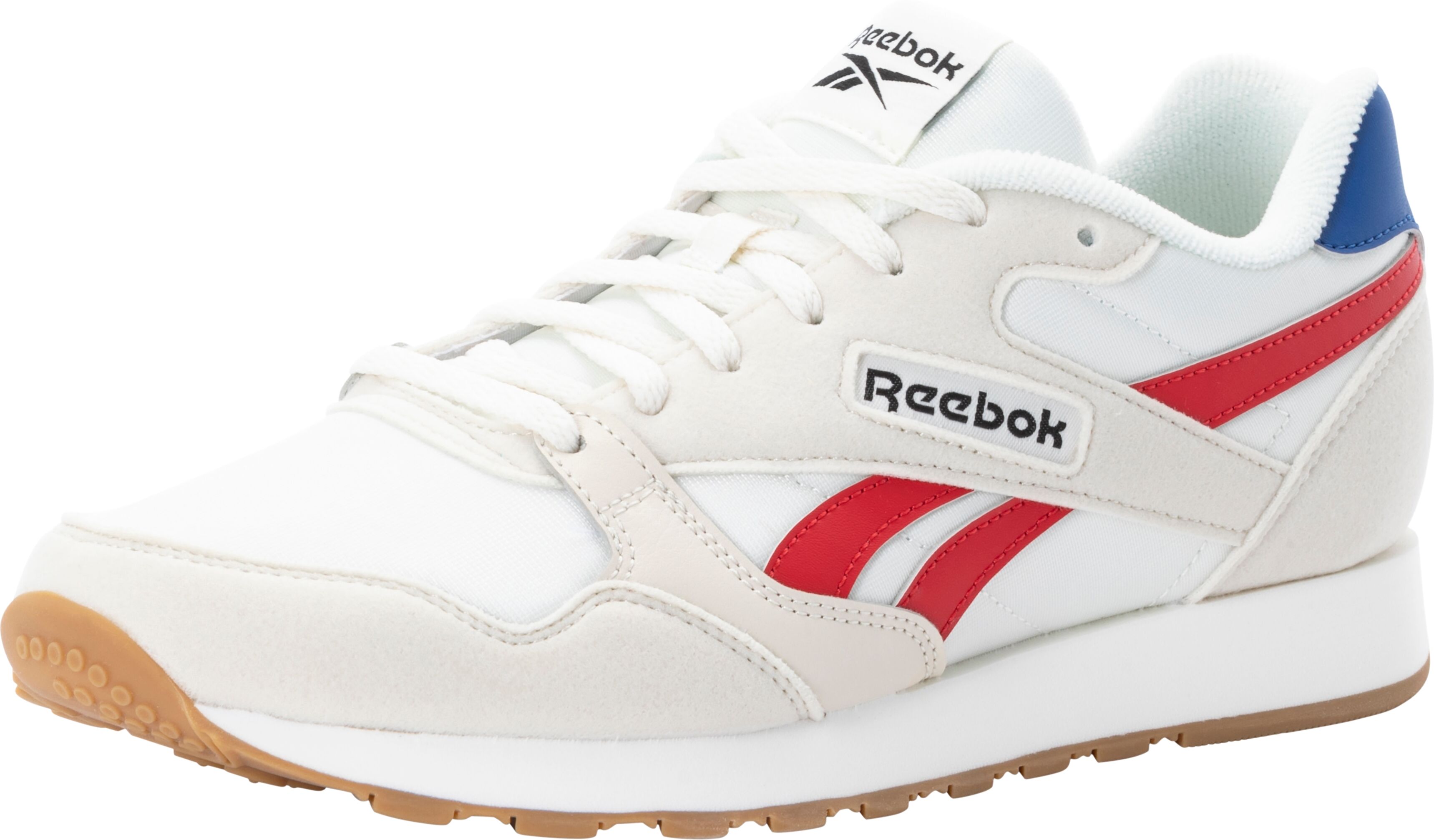 Sneaker REEBOK CLASSIC "ULTRA FLASH", Damen, Gr. 36,5, rot (sanftes weiß, rot), Synthetik, Textil, Schuhe Sneaker sanftes weiß, rot 36,5