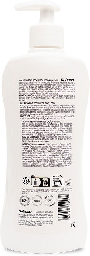 Babaria Collagen loción corporal 400 ml