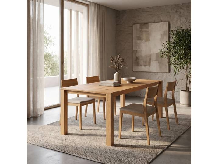 Skandinavischer Plain-Tisch 120x100 cm Danzz