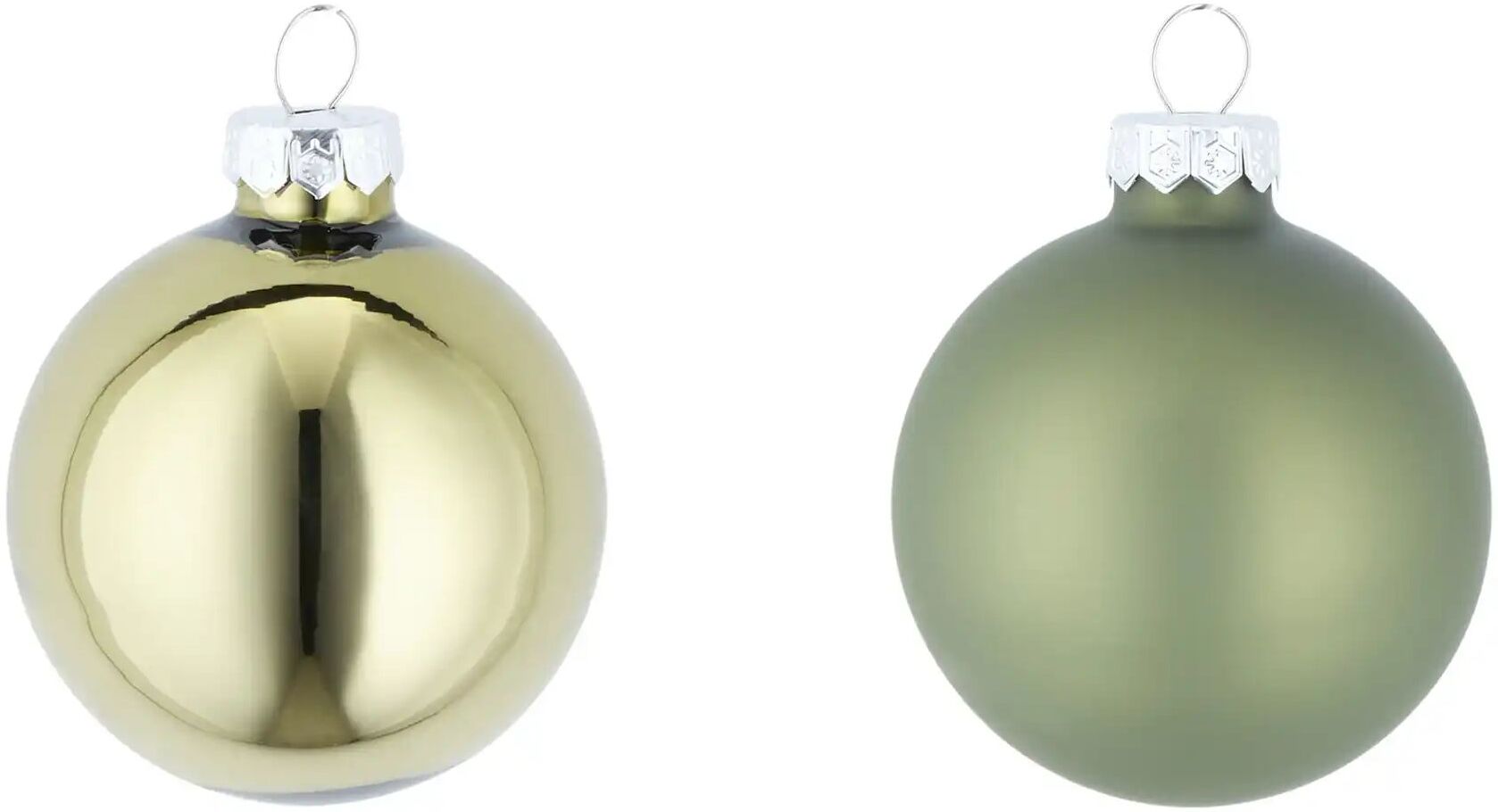 Höffner Weihnachtskugeln  10er Set   ¦ grün ¦ Glas Ø: 6