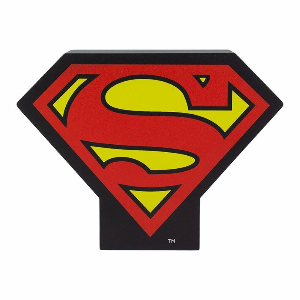 Paladone DC Comics Superman Verlicht Logo LED Nachtlampje voor op je bureau, 13 cm