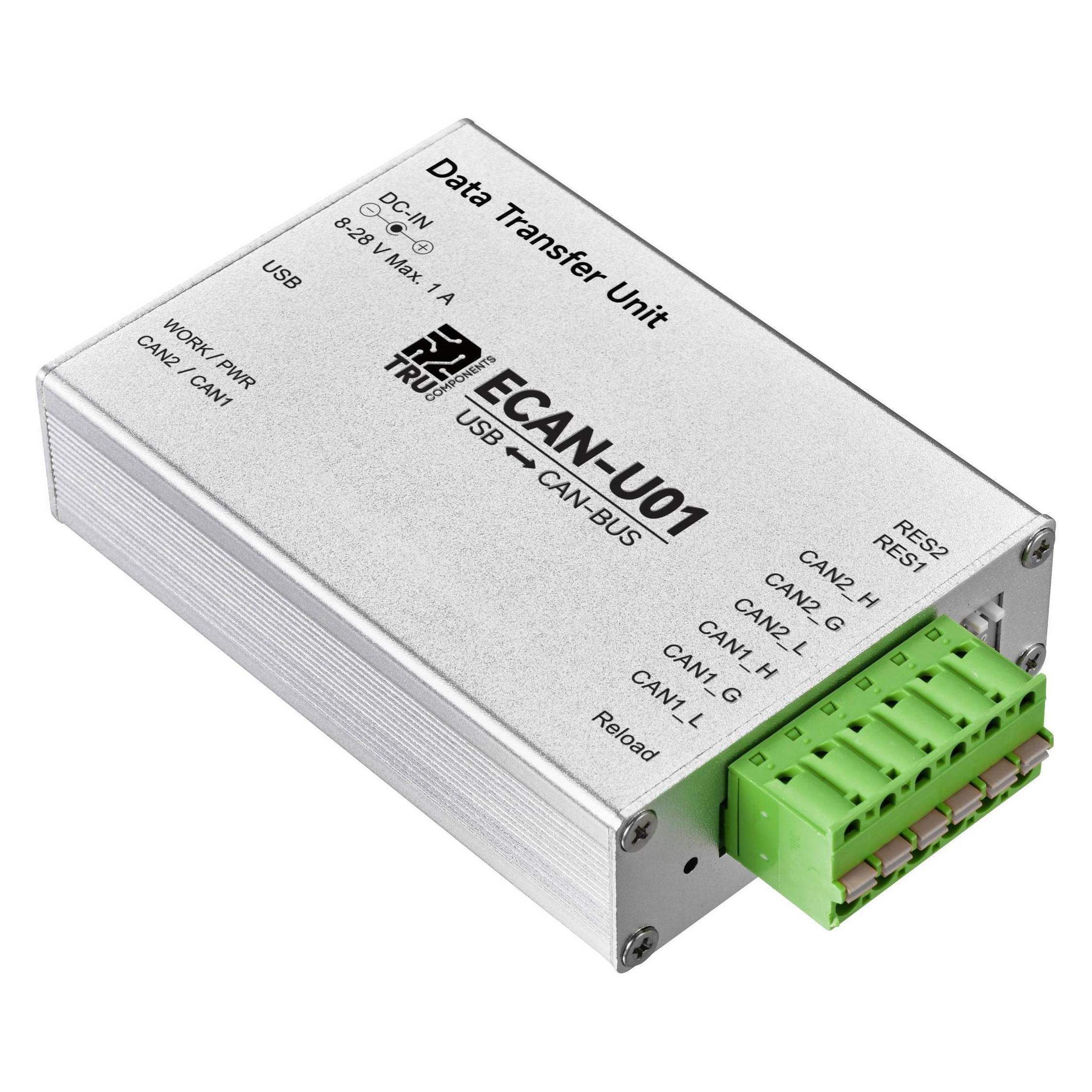 Tru Components TC-12626060 TC-ECAN-U01 CAN Umsetzer USB, CAN Bus 5 V/DC 1 St. (TC-12626060)
