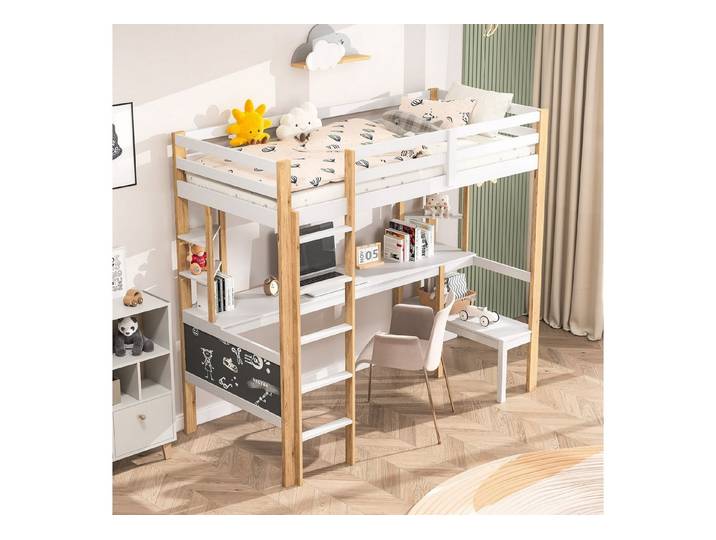 Furnishings Home Hochbett kinder Etagenbett kinderzimmer Kinderbett 90x200cm (Set, 1-St)