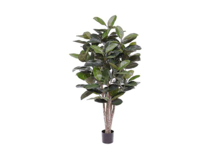 Lebensechte Kunstpflanze „Ficus Elastica Robusta Bush“ Ø 95 x 170 cm Grün Baq Design