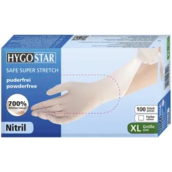 HYGOSTAR Einmalhandschuhe SAFE SUPER STRETCH XL weiß