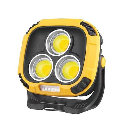 Wiederaufladbare LED-Arbeitsleuchte mit 3300 Lumen, 18 Leuchtmodi, Magnetfuß, USB-C-Anschluss, gelb, ABS-Material, tragbar, vielseitig einsetzbar