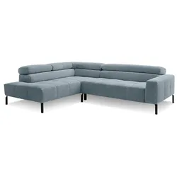 Sormani Ecksofa Pisa Cord Light Blue