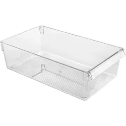 Metaltex Frigo-System Organizer transparenter Behälter für Kühlschrank 21 x 36 x 10 cm