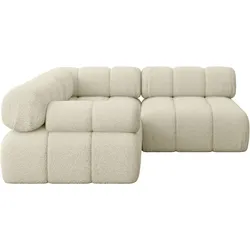 ECKSOFA modulares Sofa Mende-L1 - 190x190x70 cm Beige Bouclé